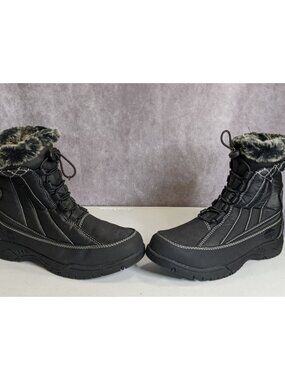 Totes Eve Black Snow Boots